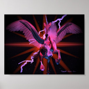 Equine Red Poster