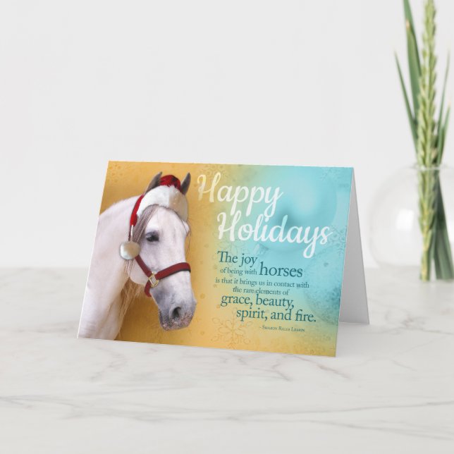 Equine Santa Holiday Card (Front)