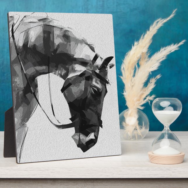 Equine Strength in Monochrome Plaque (Side)