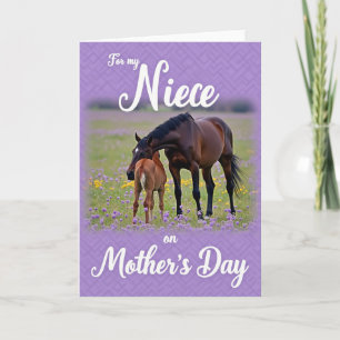 Equine Sweet Mothers Day Card