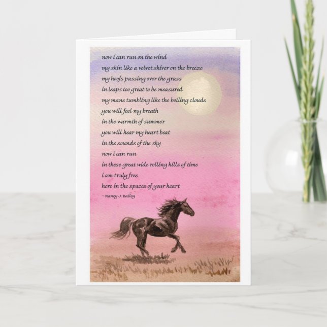 Equine Sympathy Card (Front)