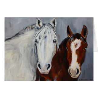 Equine Voices Mystic and Wyatt Card