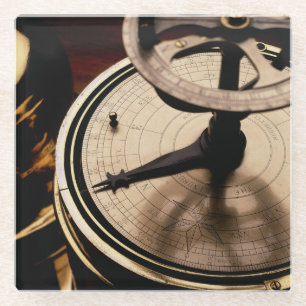 Equinoctial Solar Watch 1880 Glass Coaster