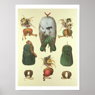 Equipment for Falconry, from 'Traite de Fauconneri Poster