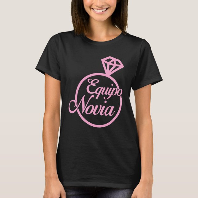 Equipo Novia Del Las Mujeres Dama De Honour Fiesta T-Shirt (Front)