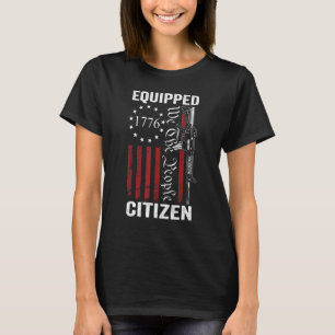 Equipped Citizen - 2nd Amendment Pro Guns AR15 Gun T-Shirt