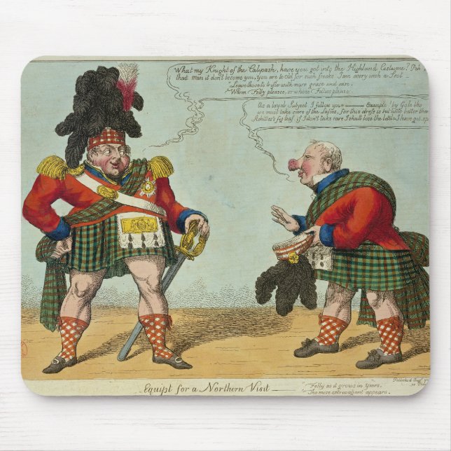 Equipt for a Northern Visit, 1822 Mouse Pad (Front)