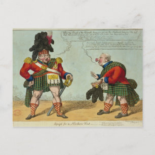 Equipt for a Northern Visit, 1822 Postcard