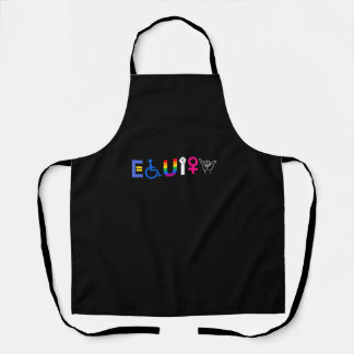 _EQUITY_ Equal Rights LGBTQ Ally Unity Pride Femin Apron