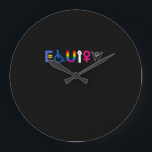 _EQUITY_ Equal Rights LGBTQ Ally Unity Pride Femin Large Clock<br><div class="desc">_EQUITY_ Equal Rights LGBTQ Ally Unity Pride Feminist Long Sleeve T-Shirt</div>