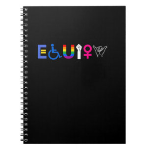 _EQUITY_ Equal Rights LGBTQ Ally Unity Pride Femin Notebook