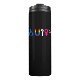 _EQUITY_ Equal Rights LGBTQ Ally Unity Pride Femin Thermal Tumbler