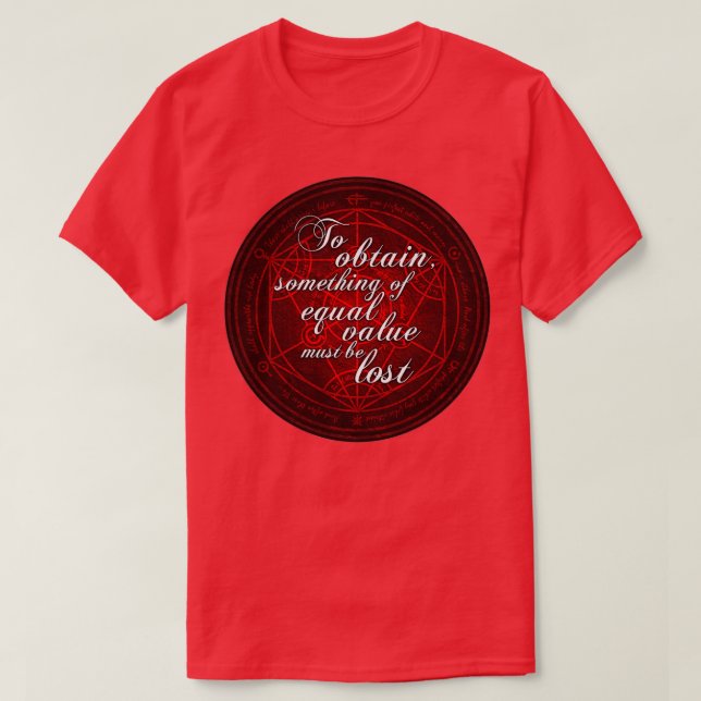 Equivalent Exchange 1 T-Shirt (Design Front)