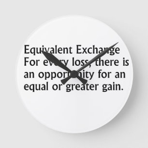 Equivalent Exchange Round Clock