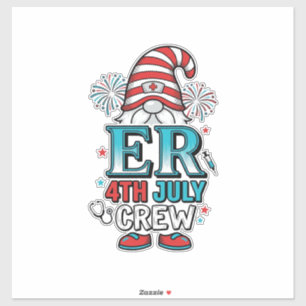 ER 4th July Crew Patriotic Gnome Shirt Design_1