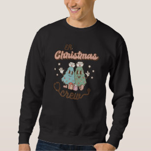 ER Christmas Crew Tree Emergency Room Xmas Nurse Sweatshirt