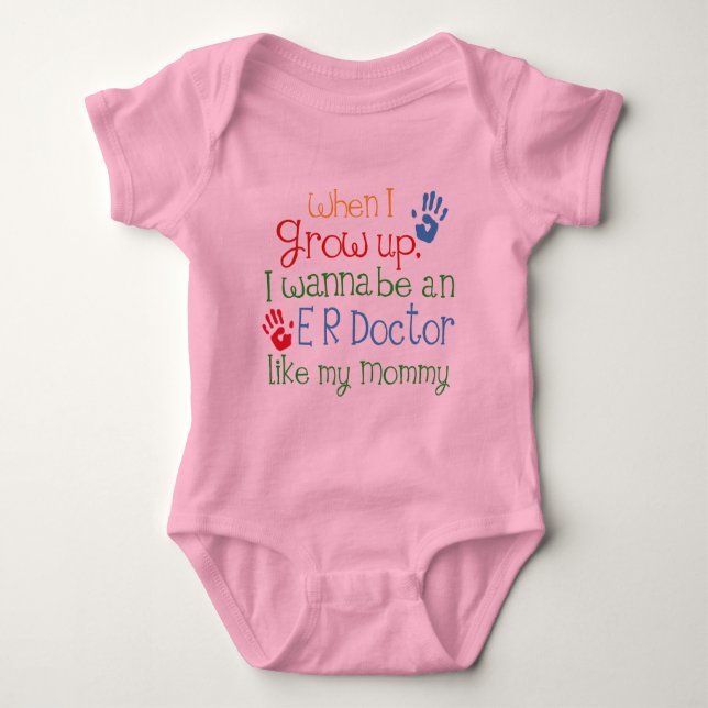 Er Doctor (Future) Like My Mummy Baby Bodysuit (Front)