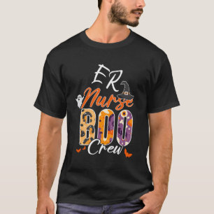 Er Emergency Nurse Boo Crew Funny Medical Squad T-Shirt