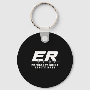 Er Emergency Nurse Practitioner Hospital Medical Key Ring