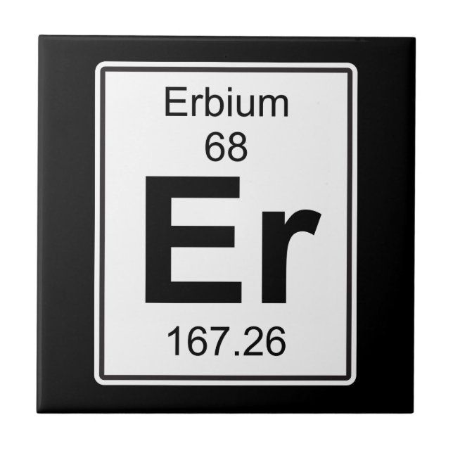 Er - Erbium Ceramic Tile (Front)