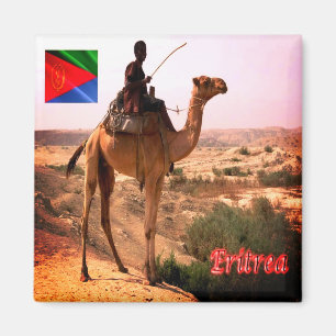 ER - Eritrea - Camel and Rider Magnet