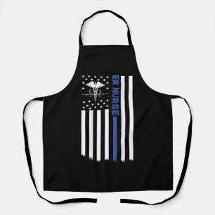 ER Nurse American Flag Nursing ER EMT Nurse Apron