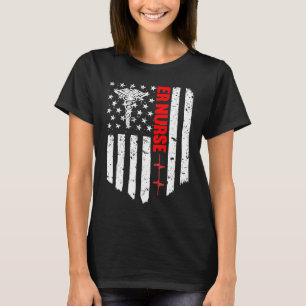Er Nurse American Flag Patriotic RN Registered Nur T-Shirt
