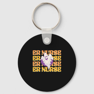 ER Nurse Boo Crew Emergency Room Nurse Halloween C Key Ring