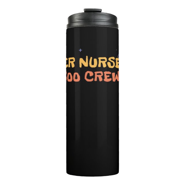 ER Nurse Boo Crew Emergency Room Nurse Halloween C Thermal Tumbler (Front)