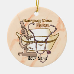 ER Nurse Ceramic Ornament