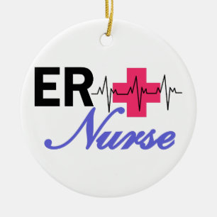 ER Nurse Ceramic Tree Decoration
