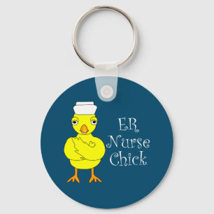 ER Nurse Chick Key Ring