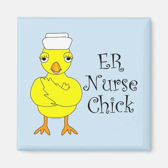ER Nurse Chick Magnet (Front)