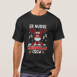 ER Nurse Christmas Crew ICU Nursing Squad Emergenc T-Shirt
