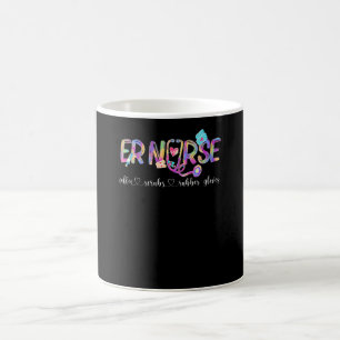 Er Nurse Coffee Scrubs Rubber Gloves Nurses Day Mug