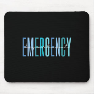 Er Nurse Emergency Department Emergency Room Healt Mouse Pad