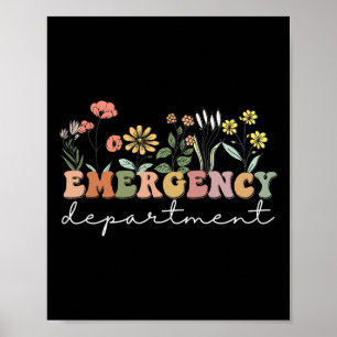 Er Nurse Emergency Department Emergency Room Healt Poster