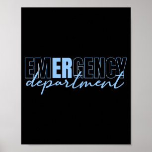 Er Nurse Emergency Department Emergency Room Poster