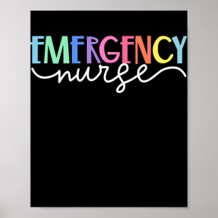 ER Nurse Emergency Room Nurse Gift Outfit For Poster