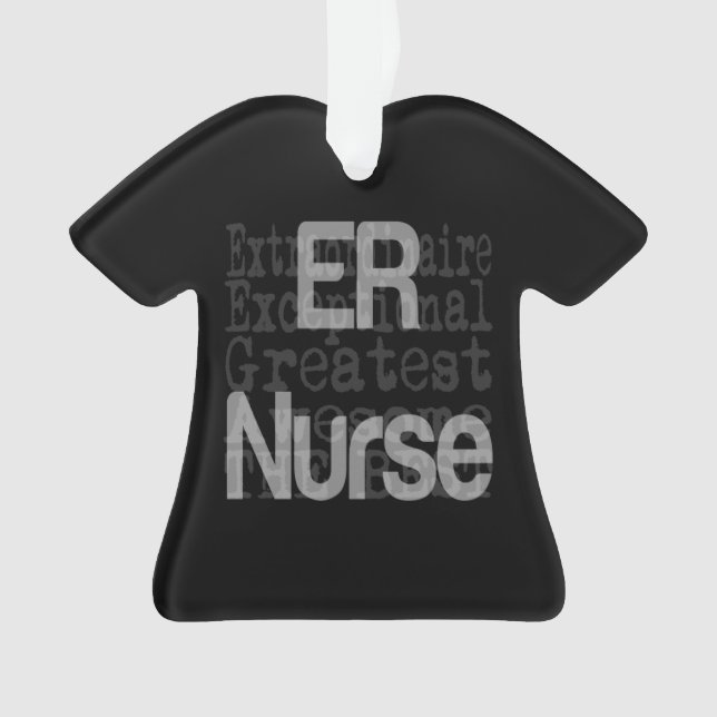 ER Nurse Extraordinaire Ornament (Front)