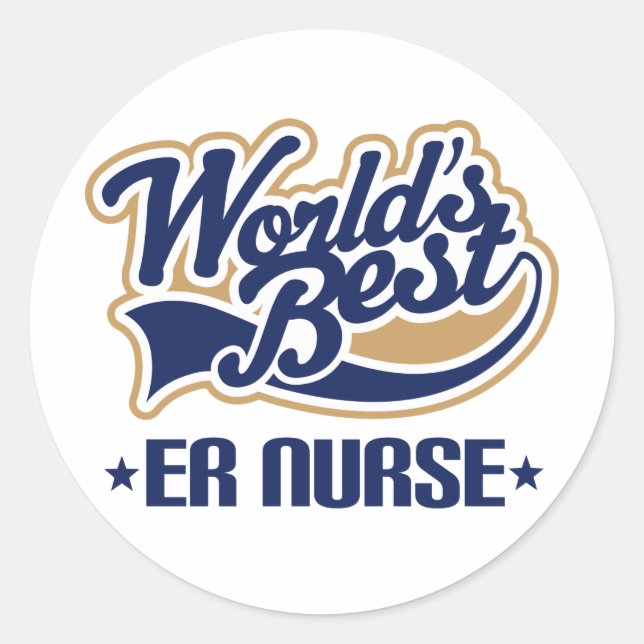 Er nurse Gift Classic Round Sticker (Front)