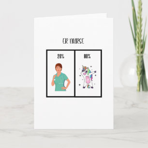 ER Nurse Gift For Emergency Room Nurses Card