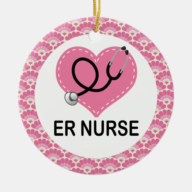 ER Nurse Gift Ornament (Front)