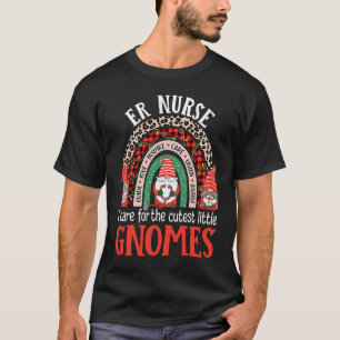 ER Nurse Gnomes  Christmas Emergency Room Nurse T-Shirt