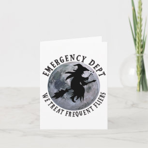 Er Nurse Halloween Emergency Room Dept Nurse Tech Card