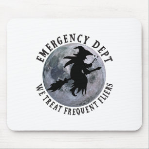 Er Nurse Halloween Emergency Room Dept Nurse Tech Mouse Pad