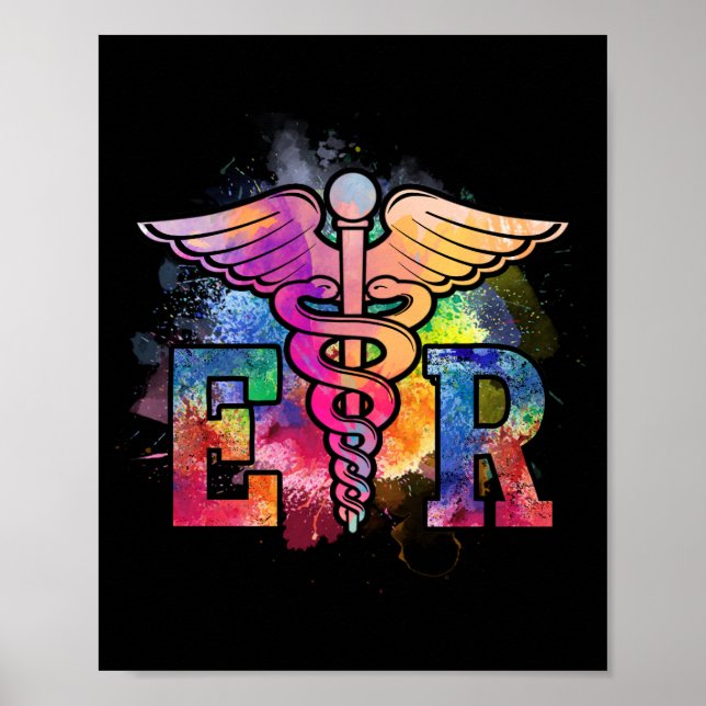 ER Nurse Illustration Design Emergency Nurses Day Poster (Front)