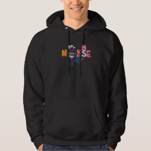 Er Nurse Plaid Egg Bunny Love Stethoscope Rn Nurse Hoodie