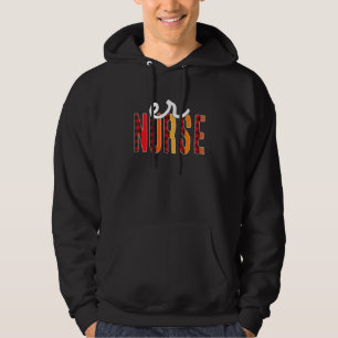 Er Nurse Plaid Red Love Heart Stethoscope Rn Nurse Hoodie