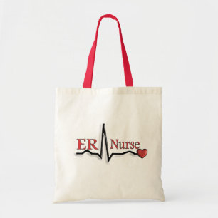 ER Nurse QRS Design Tote Bag